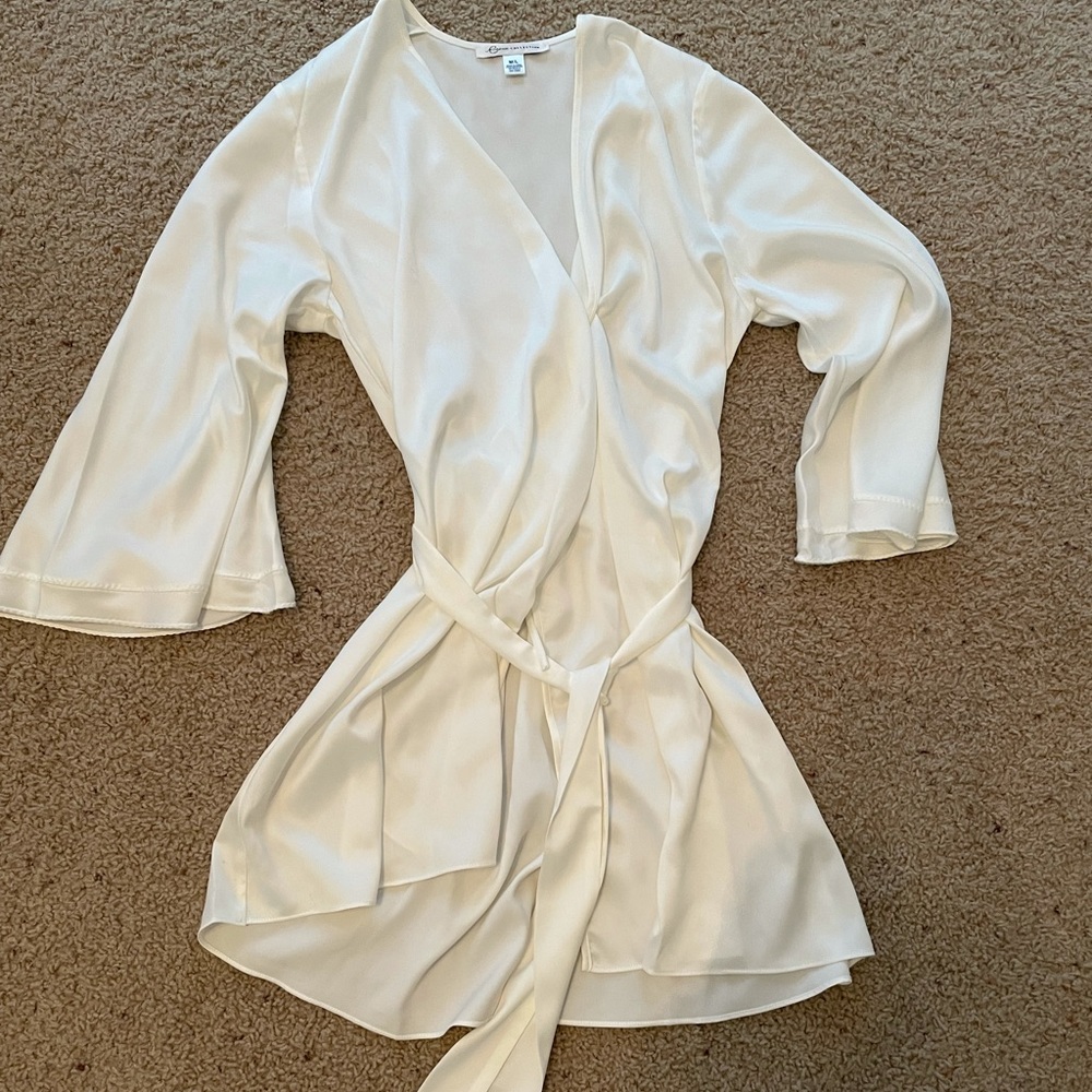 Anthropologie white robe